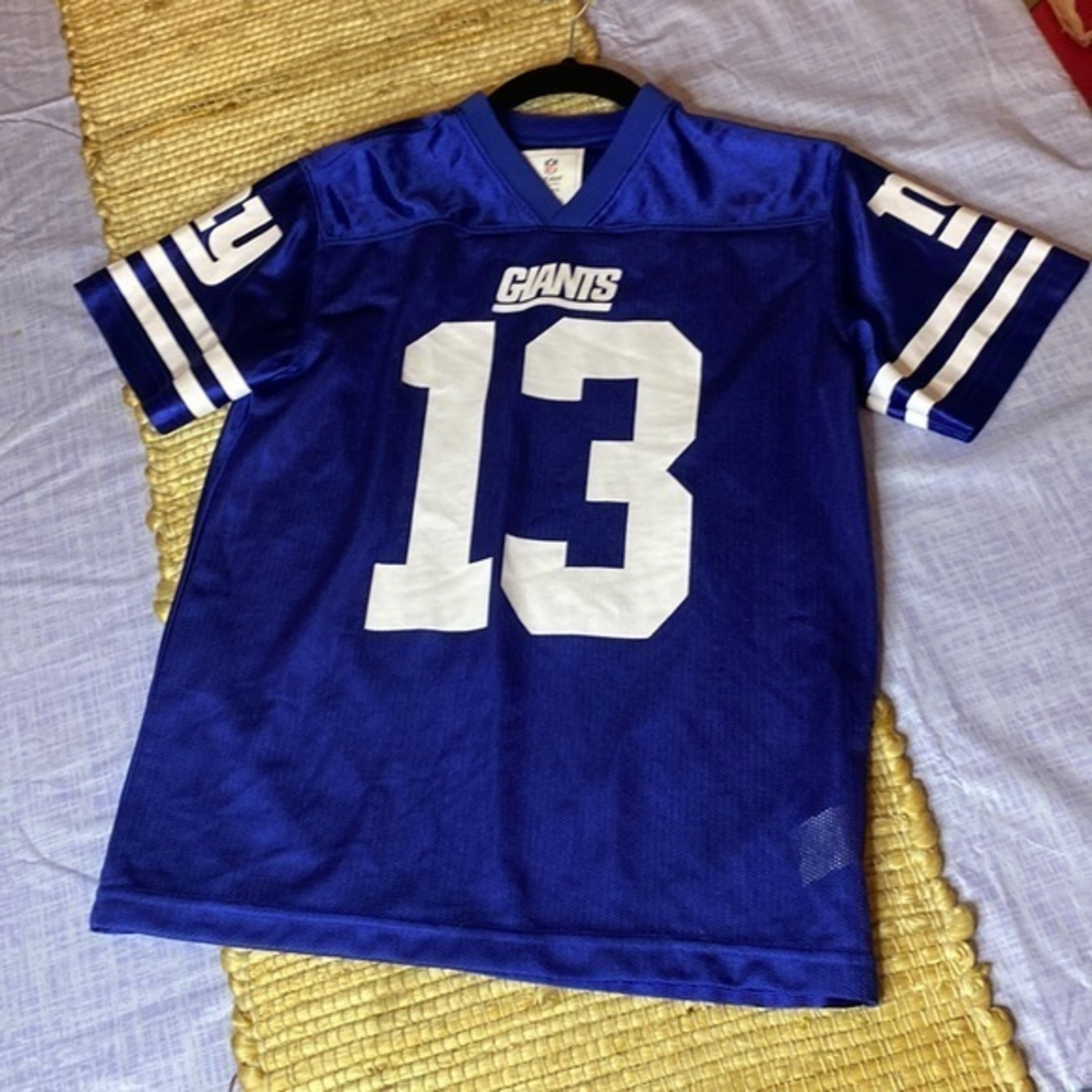 NFL Team NY Giants OBJ‎ #13 Blue Jersey Size Medium